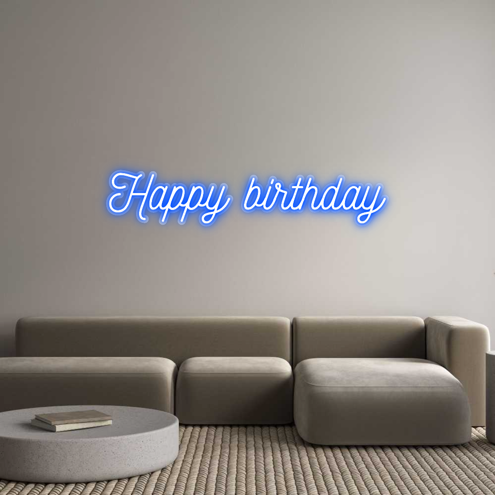 Custom Neon: Happy birthday