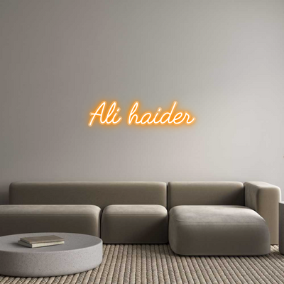 Custom Neon: Ali haider