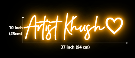 Custom RGB neon sign for Khushboo Patel