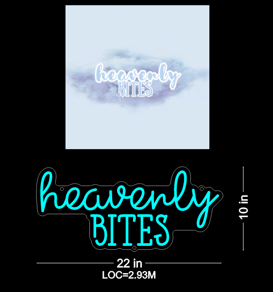 Custom Neon for heavenlybites.to