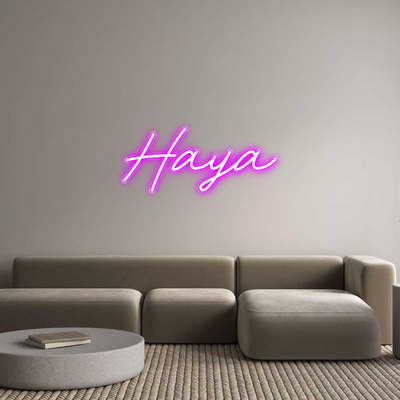 Custom Neon: Haya