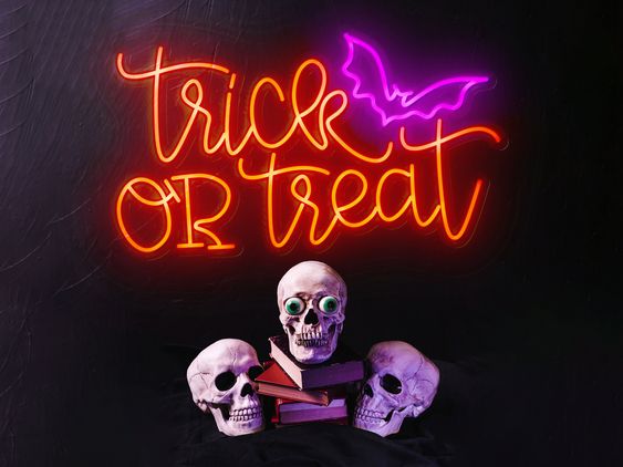 Trick or Treat Neon Sign