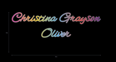 custom Neon sign for Christina Neal