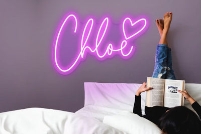 Chloe Name Neon sign by designed for events and décor – by Neon.Outshine