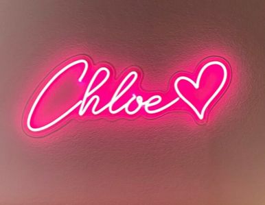 Chloe Name Neon sign by designed for events and décor – by Neon.Outshine