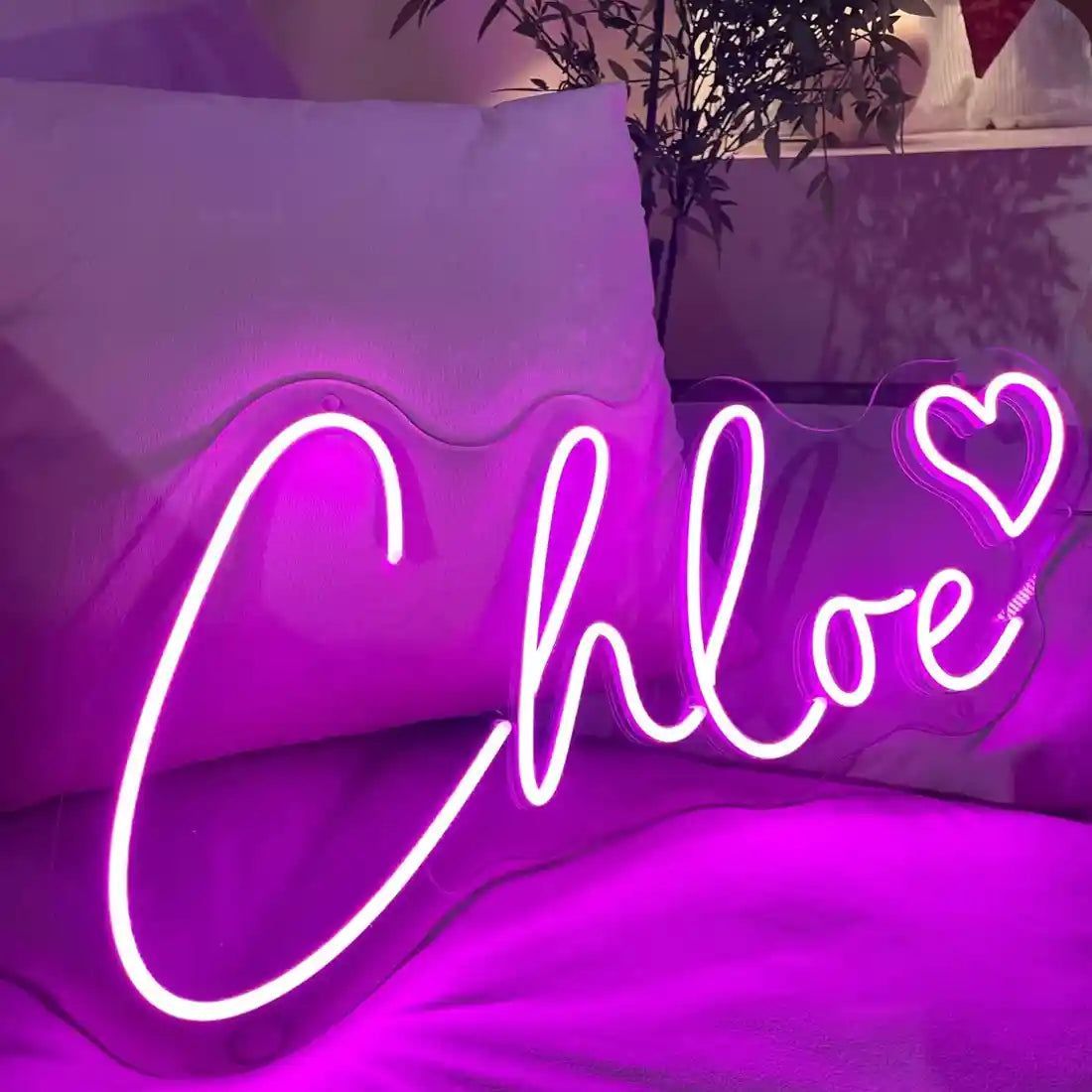 Chloe Name Neon sign by designed for events and décor – by Neon.Outshine