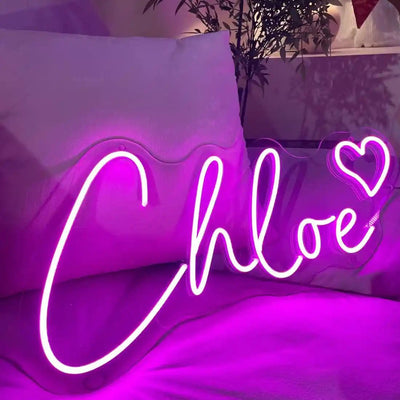 Chloe Name Neon sign by designed for events and décor – by Neon.Outshine