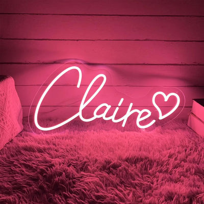 Claire Name Neon Sign by Neon.Outshine 