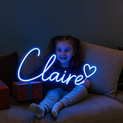 Claire Name Neon Sign - from Neon.Outshine ,adding a personal touch to your space with vibrant neon light.