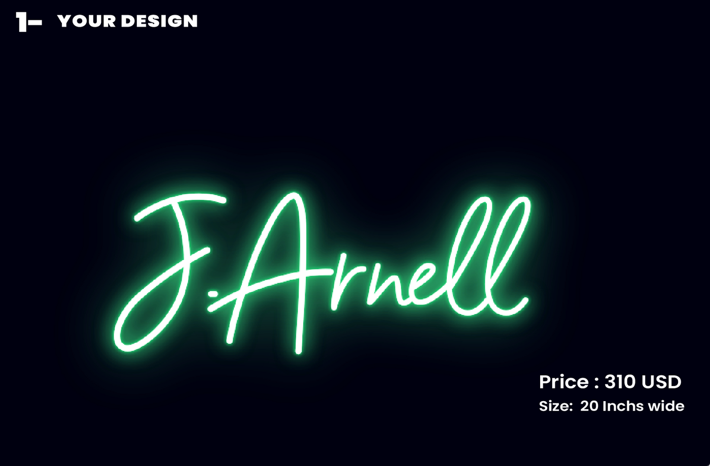 Custom Neon Sign For Adrieanna jean