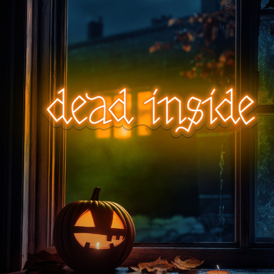  Dead Inside Halloween Neon sign by Neon.Outshine - Perfect for haunted houses, 
