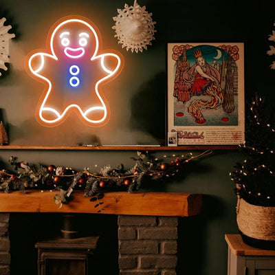 Gingerbread Christmas Neon Sign by Neon.Outshine 