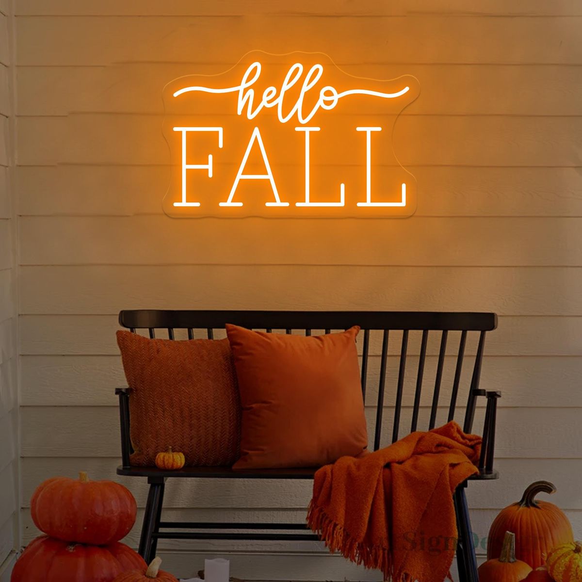 Hello Fall neon sign by Neon.Outshine 