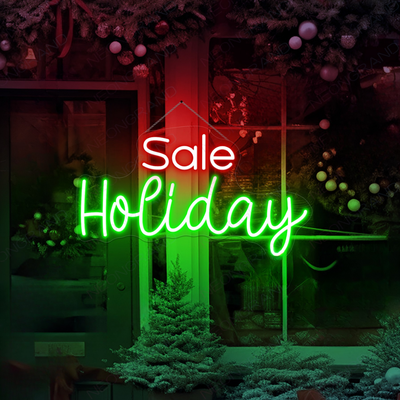 Holiday Sale Christmas Neon Sign by Neon.Outshine glowing in festive LED colors