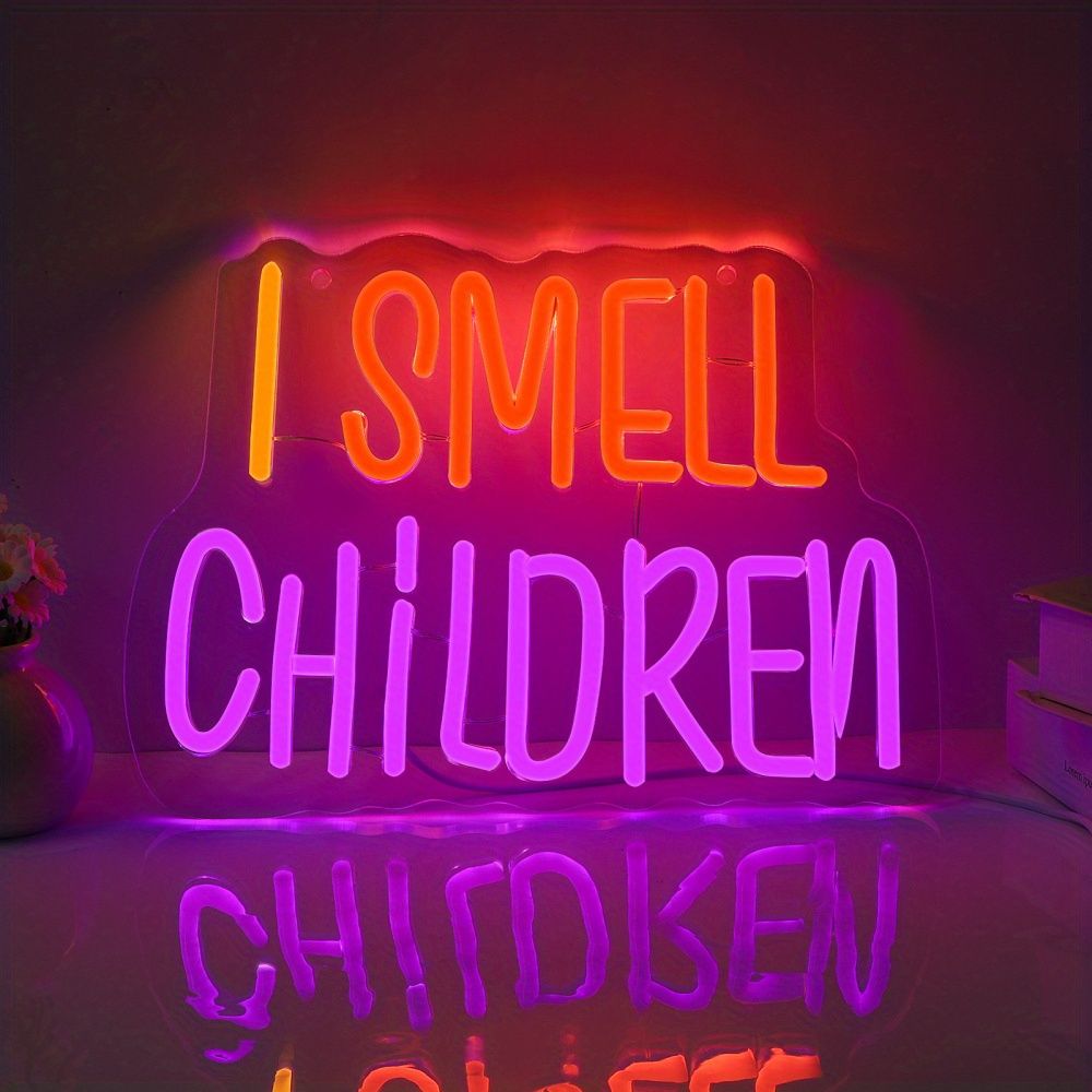 I Smell Like Children Halloween Neon Sign by Neon.Outshine 