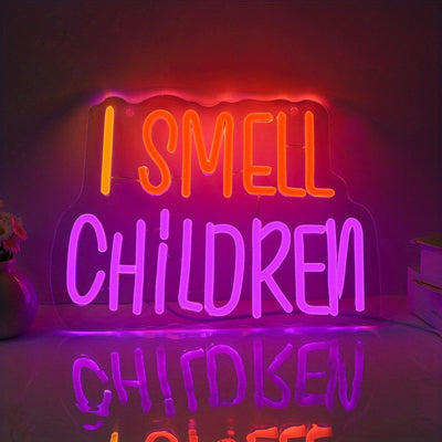 I Smell Like Children Halloween Neon Sign by Neon.Outshine 