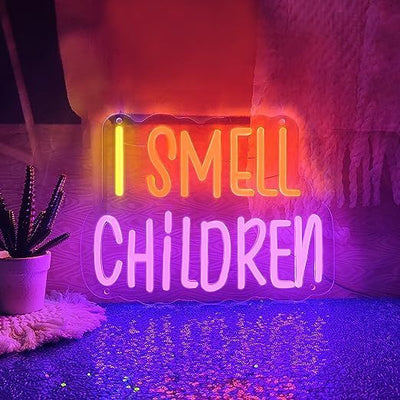 I Smell Like Children Halloween Neon Sign by Neon.Outshine 