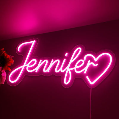 Jennifer name LED neon sign by Neon.Outshine 