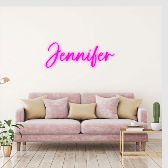 Jennifer name LED neon sign by Neon.Outshine 