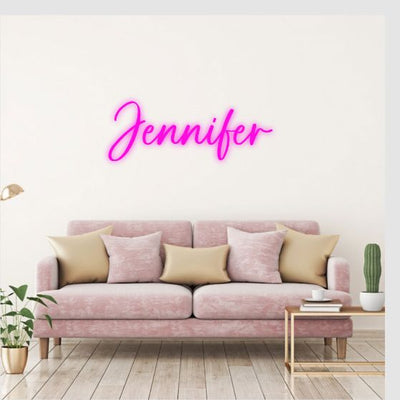 Jennifer name LED neon sign by Neon.Outshine 