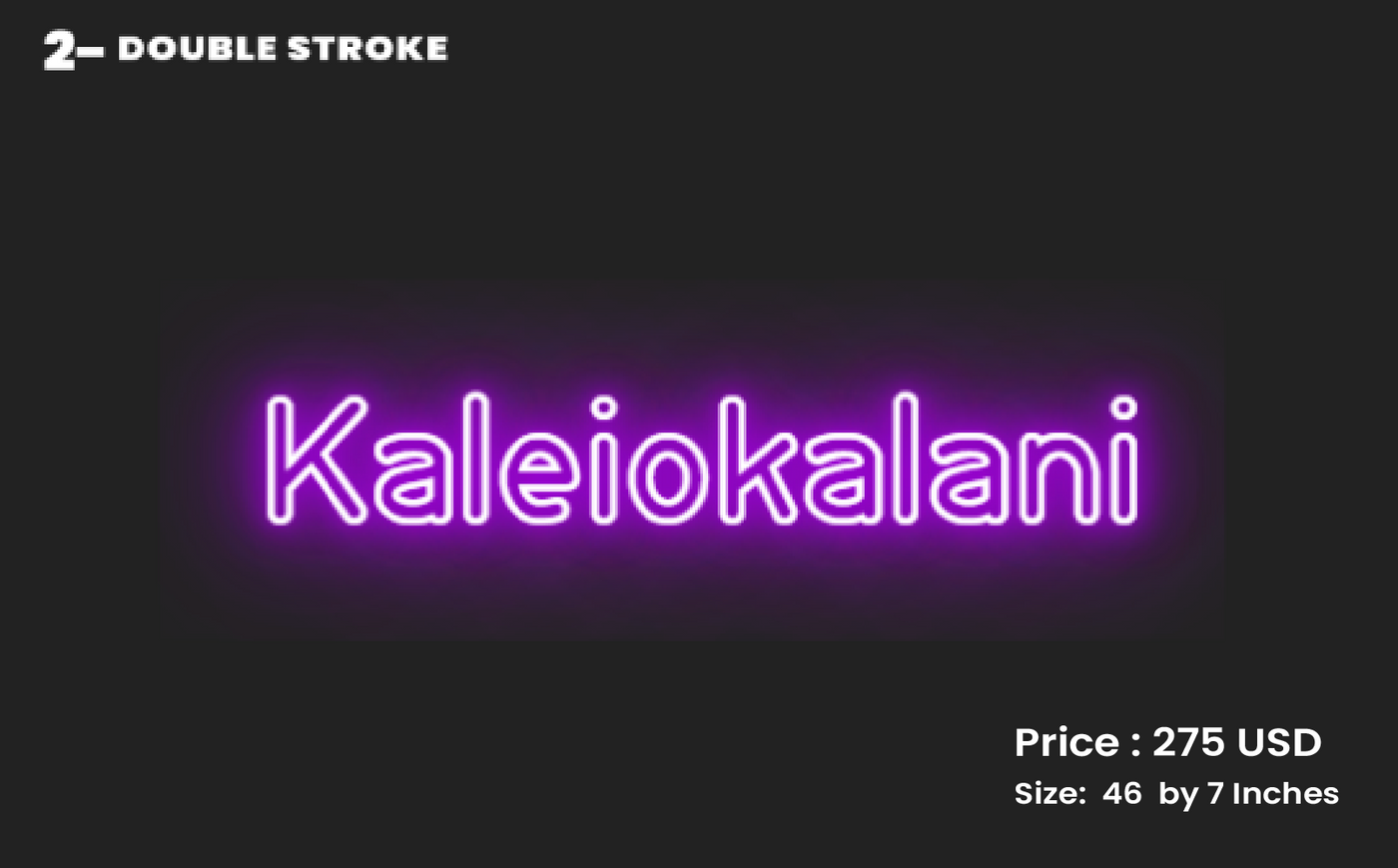 CUSTOM SIGN FOR Kaleiokalani Mays