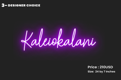 CUSTOM SIGN FOR Kaleiokalani Mays