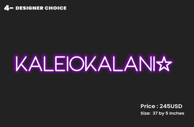 CUSTOM SIGN FOR Kaleiokalani Mays