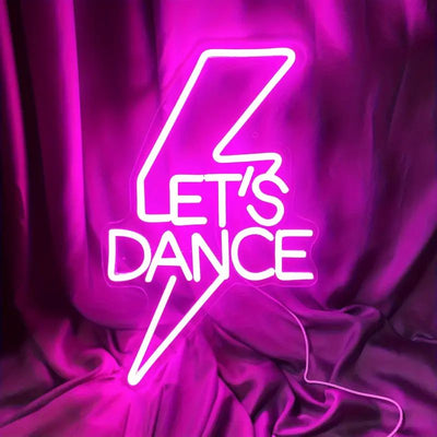 Lets Dance Party Neon Sign by Neon.Outshine 