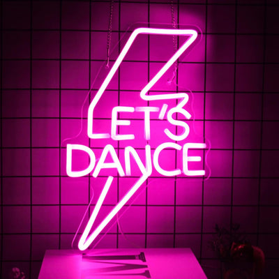 Lets Dance Party Neon Sign by Neon.Outshine 