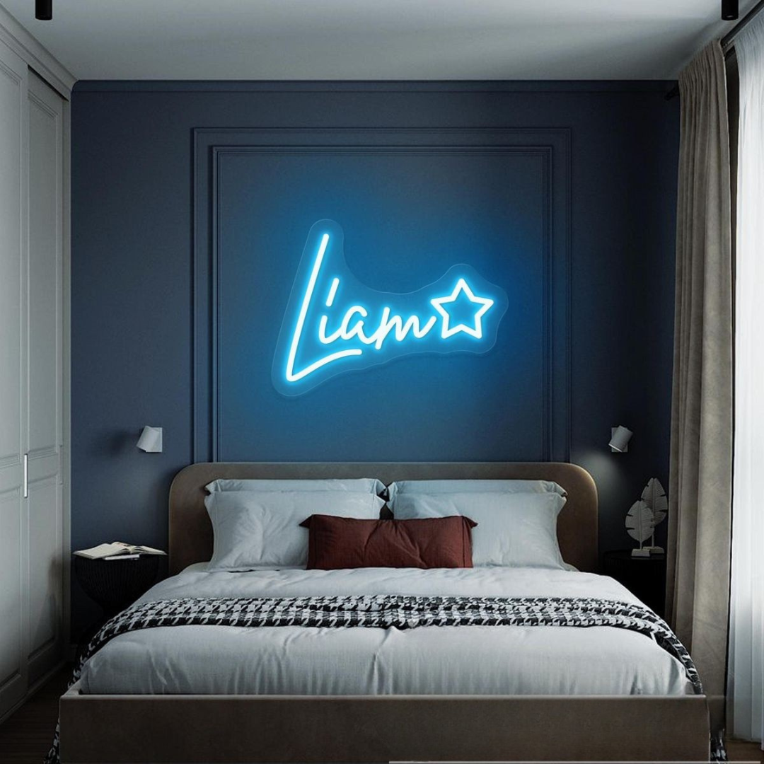 Liam Name Neon Sign by Neon.Outshine 