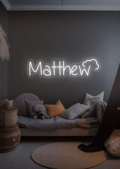 Mathew Name Neon sign by Neon.Outshine - Personalize your space with this stylish, safe, and energy-efficient glow. 