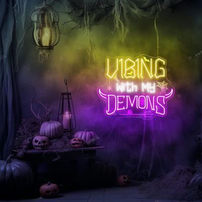 My Demons Halloween Neon sign by Neon.Outshine - Perfect for haunted houses,