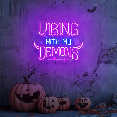 My Demons Halloween Neon sign by Neon.Outshine - Perfect for haunted houses,