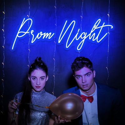 Prom Night Neon Sign by Neon.Outshine  perfect for prom decor and photo backdrops.