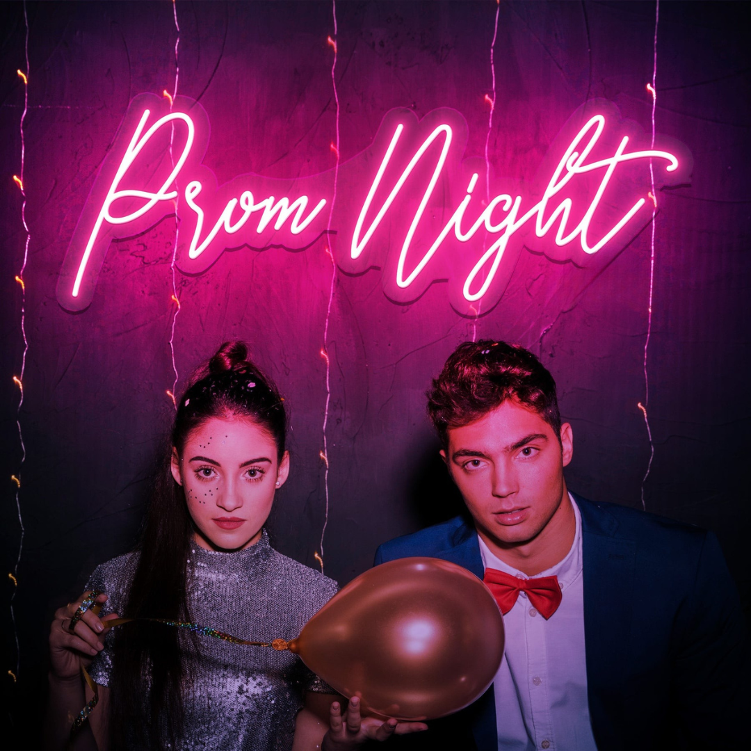 Prom Night Neon Sign by Neon.Outshine  perfect for prom decor and photo backdrops.