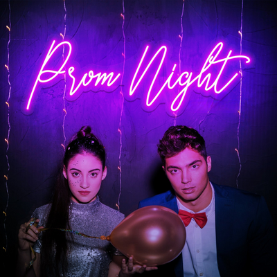 Prom Night Neon Sign by Neon.Outshine  perfect for prom decor and photo backdrops.