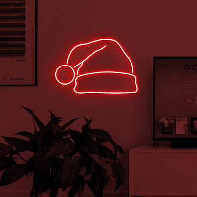 Santa Hat Christmas Neon Sign by Neon.Outshine – festive LED neon light 