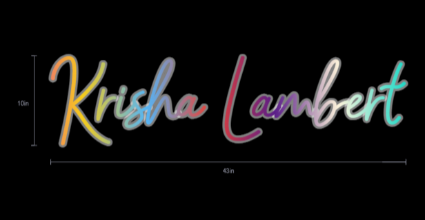 CUSTOM SIGN FOR Krisha Lambert