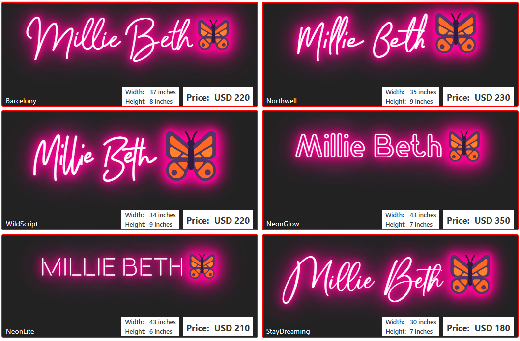 CUSTOM SIGN FOR millie beth