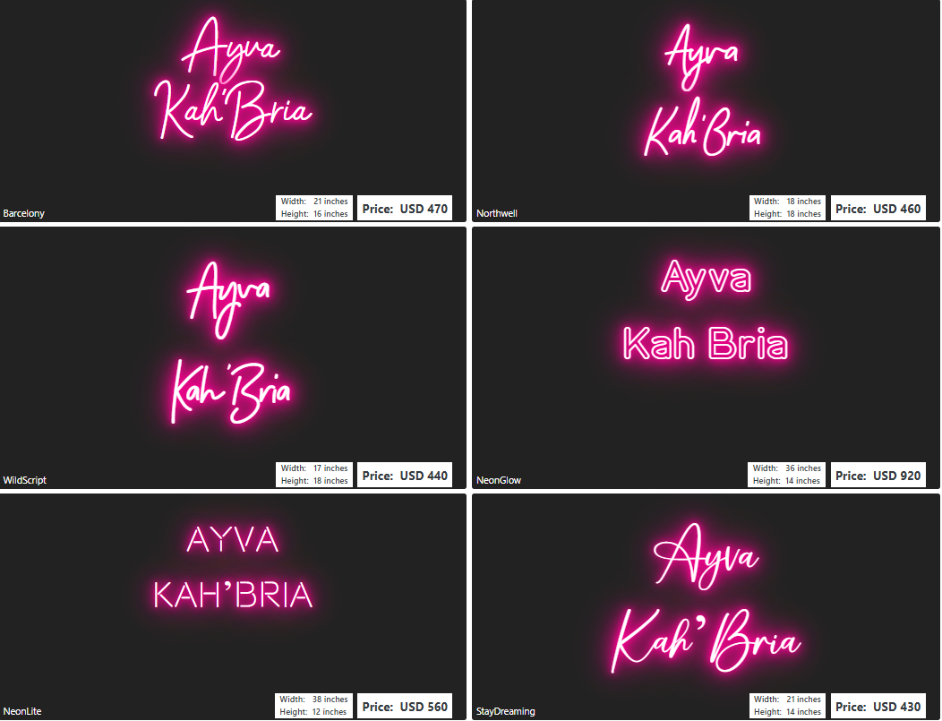 Custom Neon Sign For Brittany Howard