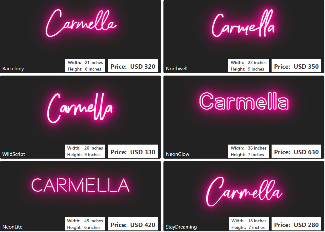 Custom Neon Sign For Ashley Clark