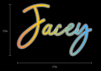 Custom Neon Sign For Jacey Davis
