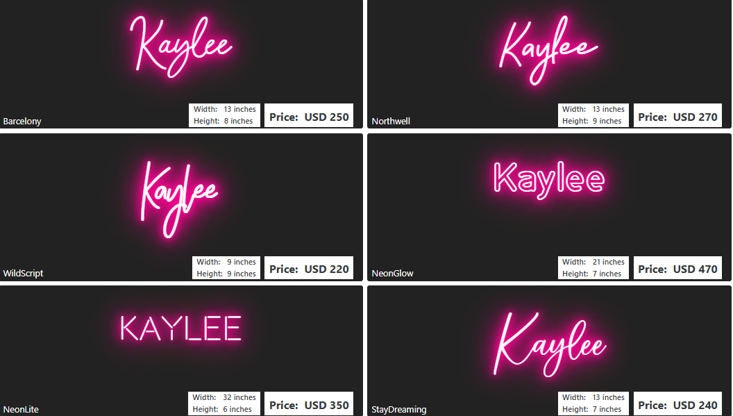 Custom Neon Sign For Ashley Shaw