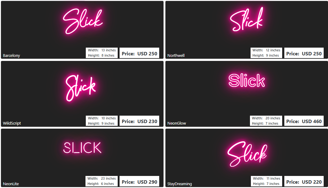 Custom Neon Sign For Charity Baker