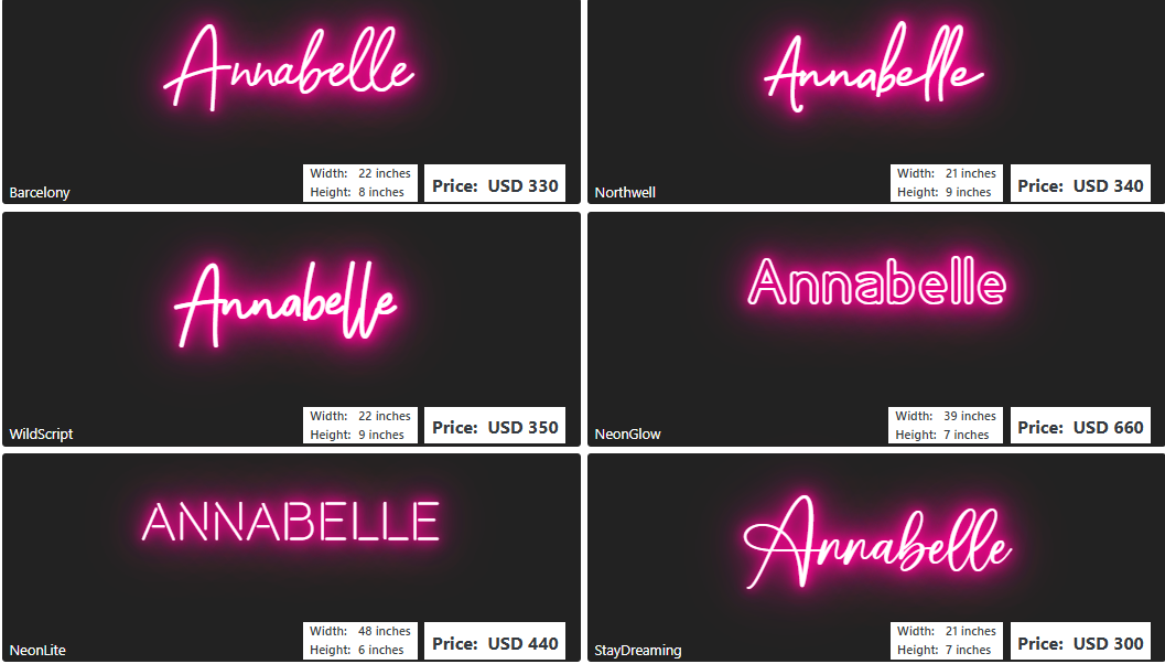 Custom Neon Sign For Chrystal Johnson