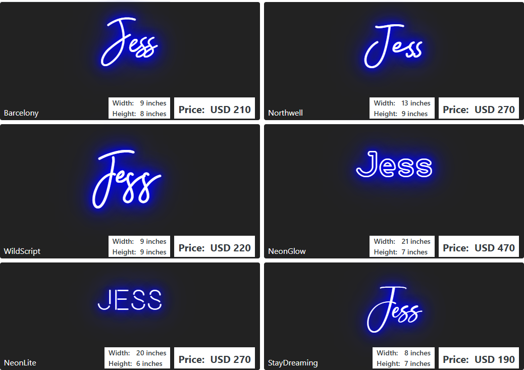 Custom Neon Sign For Amber Kennell