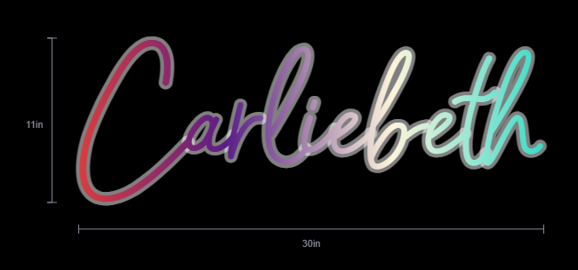 Custom Neon Sign For Maribeth barnett