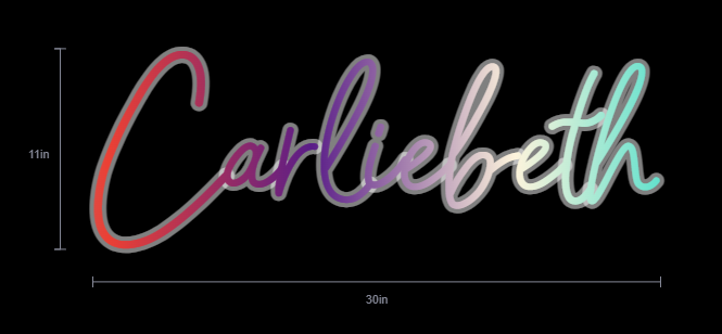 Custom Neon Sign For Maribeth barnett