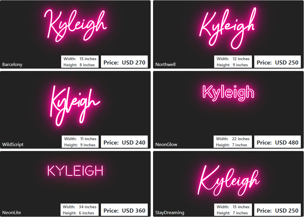 Custom Neon Sign For Angel Perez