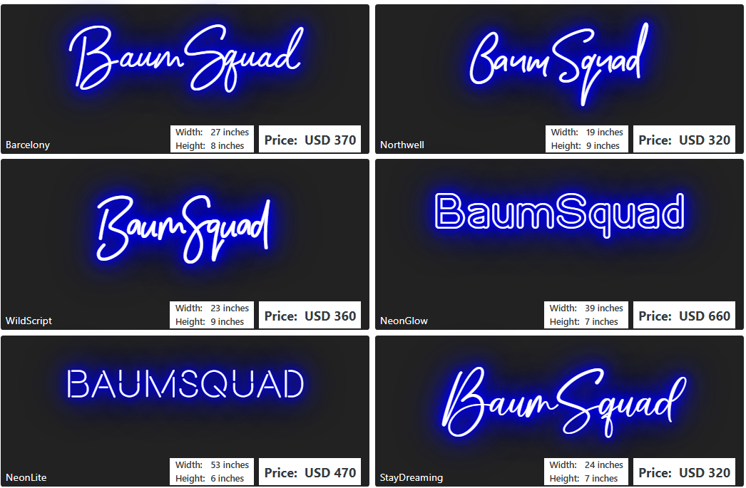 Custom Neon Sign For Ashley Baum